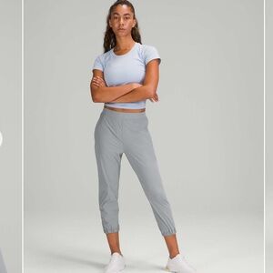 Lululemon Adapted State High-Rise Jogger Crop Rhino Grey size 0
